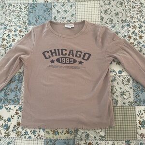 topshop blush long sleeve tee